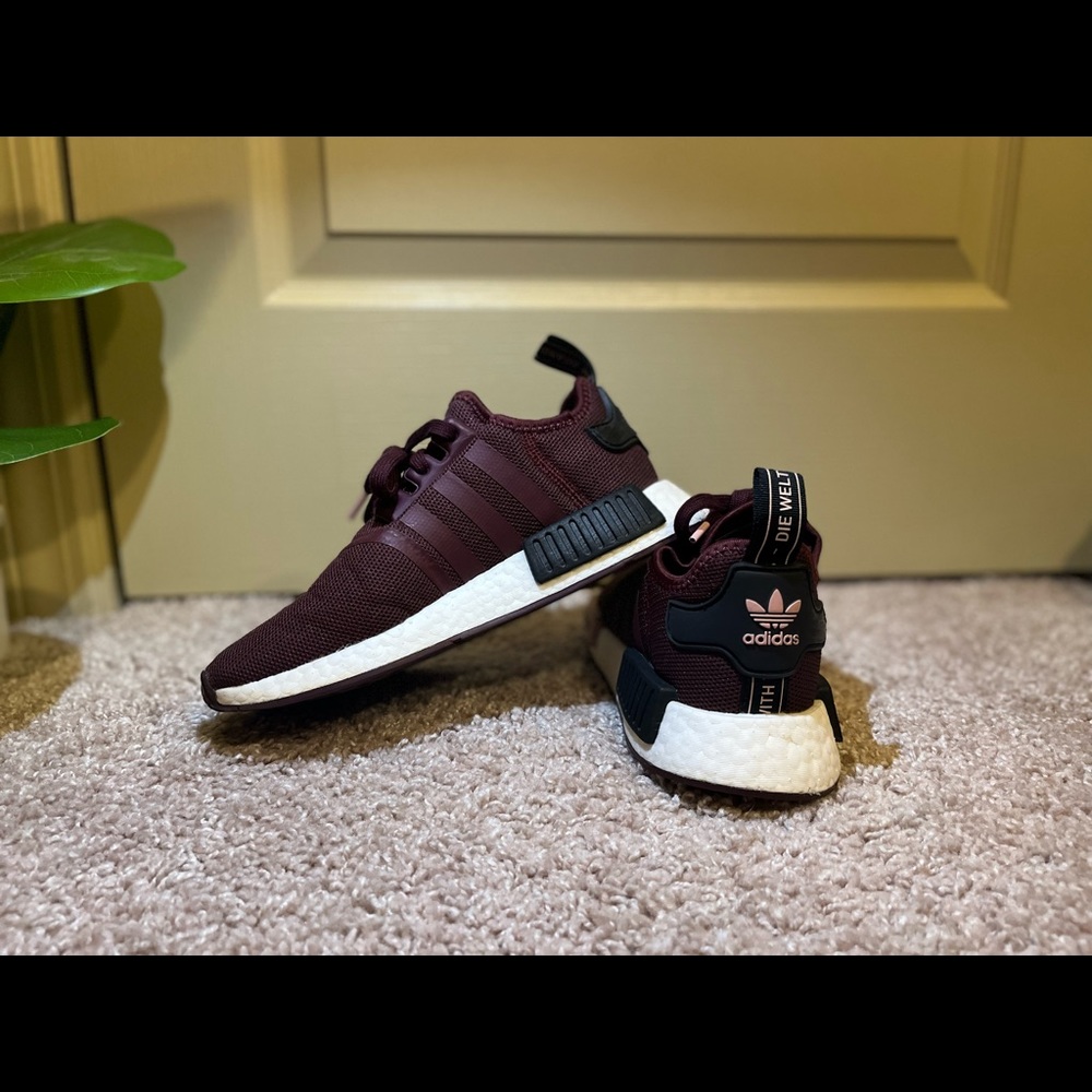 Beautiful Burgundy Adidas’s sneakers